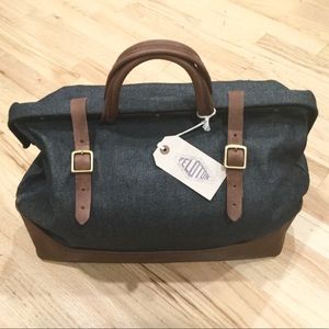 Raw Indigo & Leather Lineman Tool Bag
